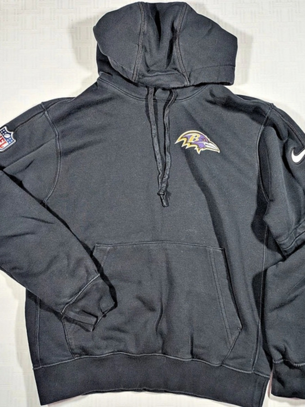 Nike Baltimore Ravens NFL Club Logo Pullover Hoodie Black & Purple Small